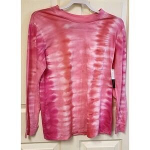 Women No Boundaries NWT Pink Tie Dye Size Small (3-5) With Pocket Long Sleave